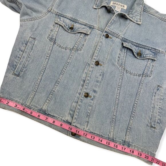 VINTAGE BUGLE BOY DENIM TRUCKER JACKET - Picture 10 of 12